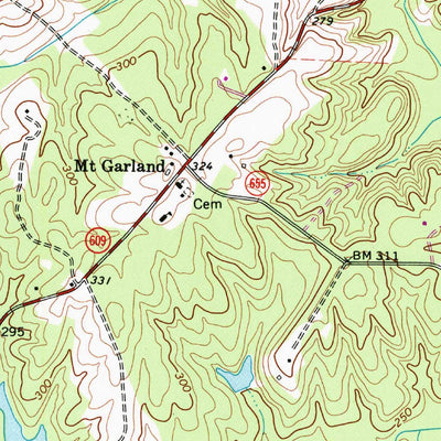 United States Geological Survey Buckner, VA (1968, 24000-Scale) digital map