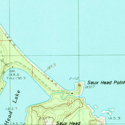 United States Geological Survey Buckroe, MI (1985, 24000-Scale) digital map