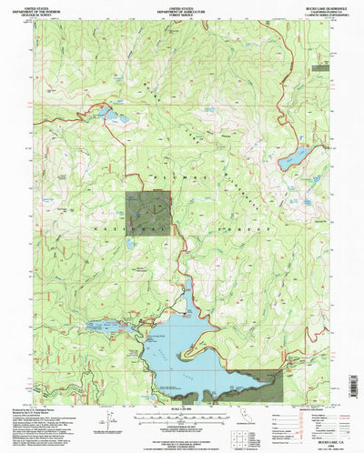 United States Geological Survey Bucks Lake, CA (1994, 24000-Scale) digital map