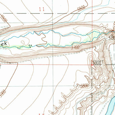 United States Geological Survey Bucks Nest, MT (1988, 24000-Scale) digital map