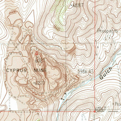United States Geological Survey Bucks Nest, MT (1988, 24000-Scale) digital map