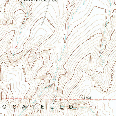 United States Geological Survey Buckskin Basin, ID (1971, 24000-Scale) digital map