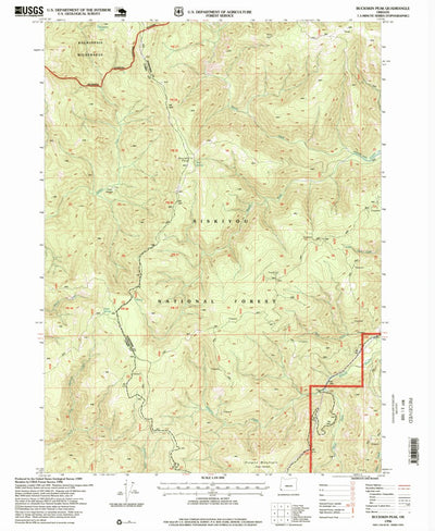 United States Geological Survey Buckskin Peak, OR (1996, 24000-Scale) digital map
