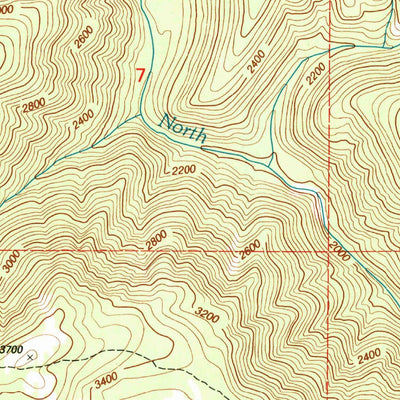 United States Geological Survey Buckskin Peak, OR (1996, 24000-Scale) digital map