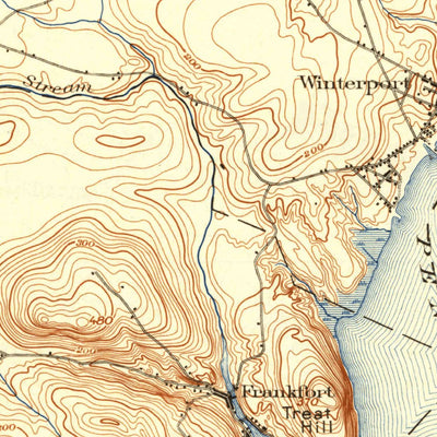 United States Geological Survey Bucksport, ME (1902, 62500-Scale) digital map