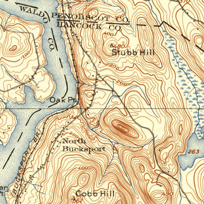 United States Geological Survey Bucksport, ME (1902, 62500-Scale) digital map