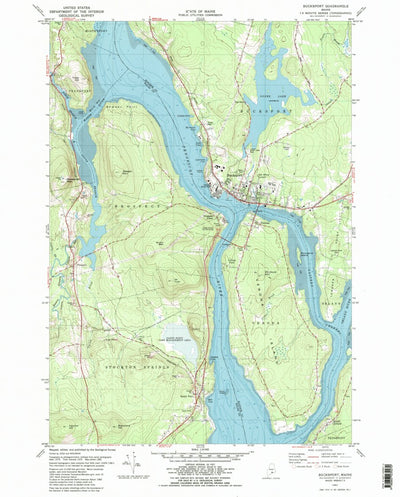 United States Geological Survey Bucksport, ME (1982, 24000-Scale) digital map