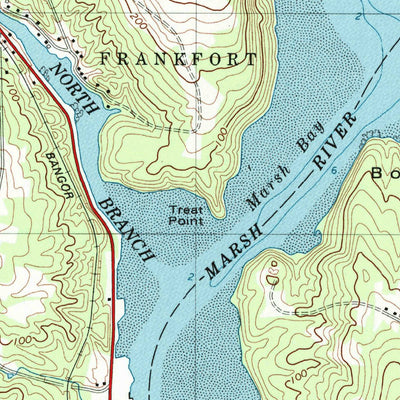 United States Geological Survey Bucksport, ME (1982, 24000-Scale) digital map
