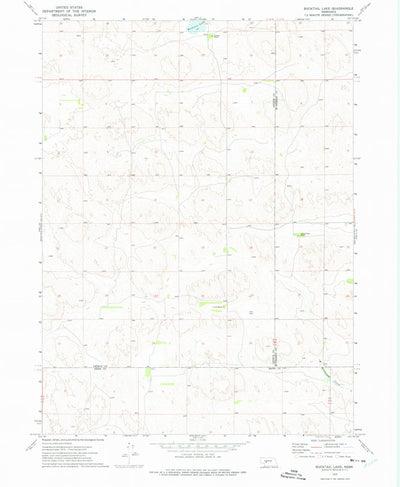 United States Geological Survey Bucktail Lake, NE (1972, 24000-Scale) digital map