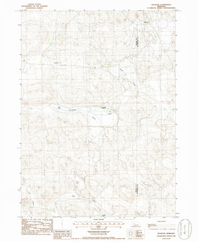 United States Geological Survey Bucktail, NE (1985, 24000-Scale) digital map