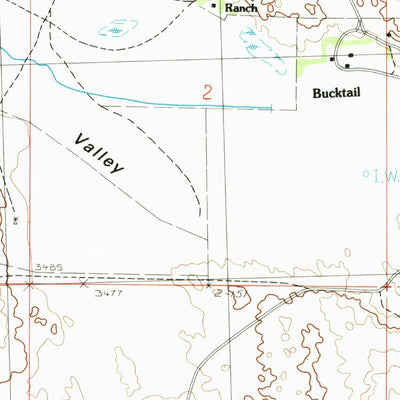 United States Geological Survey Bucktail, NE (1985, 24000-Scale) digital map