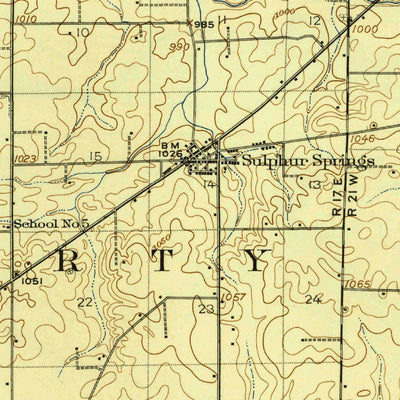 United States Geological Survey Bucyrus, OH (1915, 62500-Scale) digital map