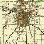 United States Geological Survey Bucyrus, OH (1943, 62500-Scale) digital map