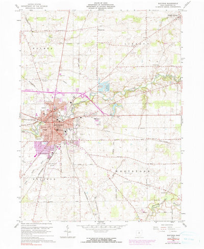 United States Geological Survey Bucyrus, OH (1960, 24000-Scale) digital map