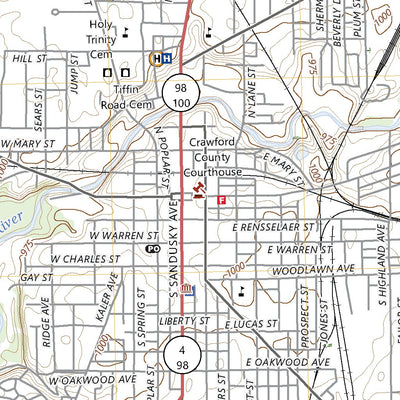 United States Geological Survey Bucyrus, OH (2023, 24000-Scale) digital map