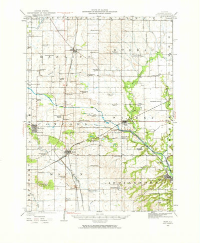United States Geological Survey Buda, IL (1921, 62500-Scale) digital map
