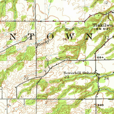 United States Geological Survey Buda, IL (1921, 62500-Scale) digital map