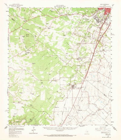 United States Geological Survey Buda, TX (1958, 62500-Scale) digital map