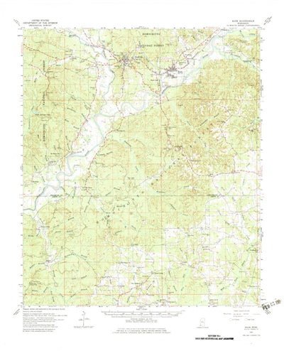 United States Geological Survey Bude, MS (1962, 62500-Scale) digital map