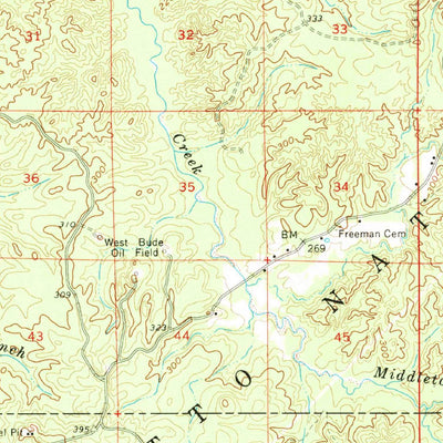 United States Geological Survey Bude, MS (1962, 62500-Scale) digital map