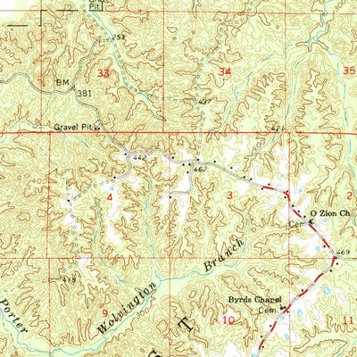 United States Geological Survey Bude, MS (1962, 62500-Scale) digital map