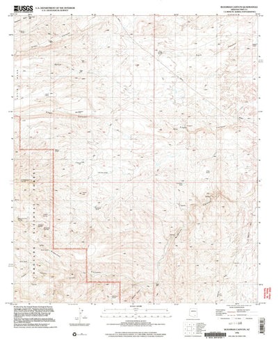 United States Geological Survey Buehman Canyon, AZ (1996, 24000-Scale) digital map