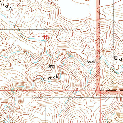 United States Geological Survey Buehman Canyon, AZ (1996, 24000-Scale) digital map