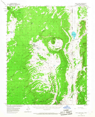 United States Geological Survey Buell Park, AZ-NM (1955, 62500-Scale) digital map