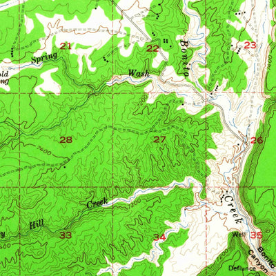 United States Geological Survey Buell Park, AZ-NM (1955, 62500-Scale) digital map