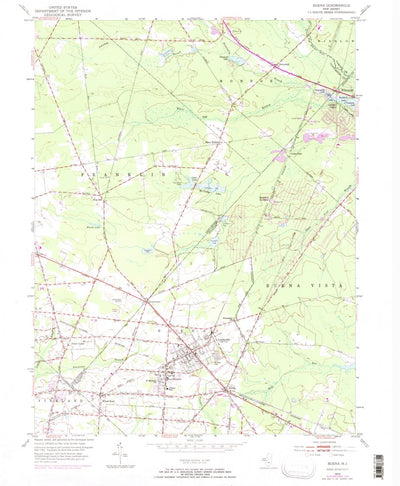 United States Geological Survey Buena, NJ (1953, 24000-Scale) digital map