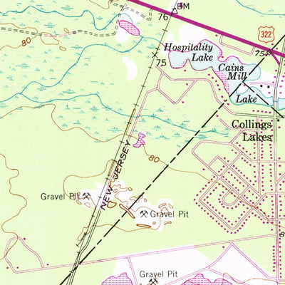 United States Geological Survey Buena, NJ (1953, 24000-Scale) digital map