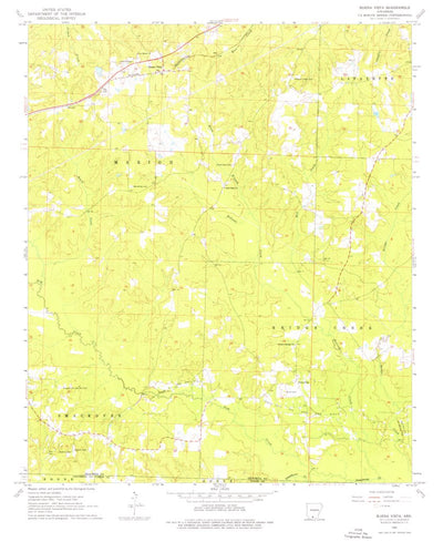United States Geological Survey Buena Vista, AR (1962, 24000-Scale) digital map