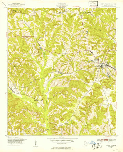 United States Geological Survey Buena Vista, GA (1950, 24000-Scale) digital map