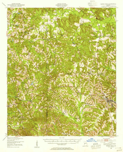 United States Geological Survey Buena Vista, GA (1950, 62500-Scale) digital map
