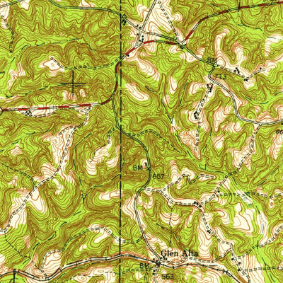 United States Geological Survey Buena Vista, GA (1950, 62500-Scale) digital map