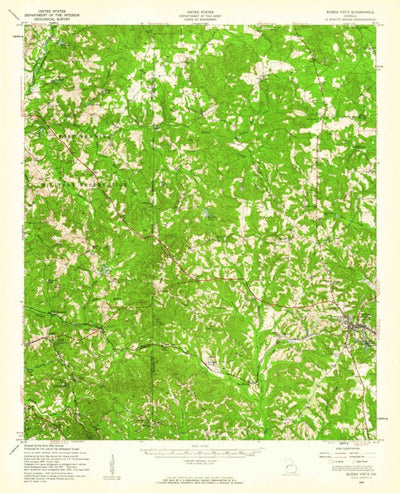 United States Geological Survey Buena Vista, GA (1955, 62500-Scale) digital map