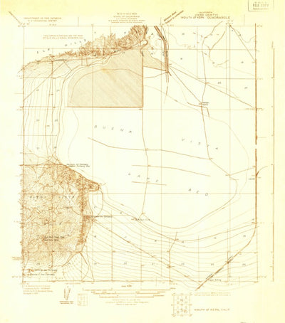 United States Geological Survey Buena Vista Lake Bed, CA (1929, 31680-Scale) digital map