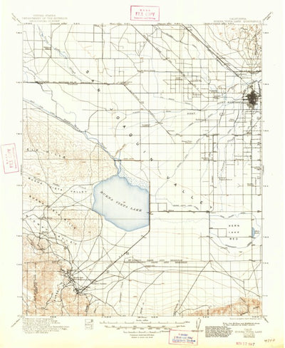 United States Geological Survey Buena Vista Lake, CA (1912, 125000-Scale) digital map