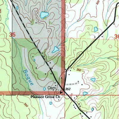 United States Geological Survey Buena Vista, MS (2000, 24000-Scale) digital map