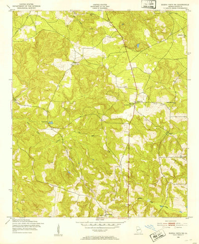United States Geological Survey Buena Vista NE, GA (1950, 24000-Scale) digital map