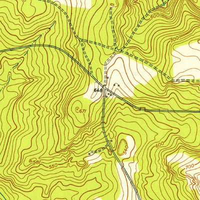 United States Geological Survey Buena Vista NE, GA (1950, 24000-Scale) digital map