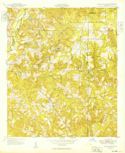 United States Geological Survey Buena Vista NW, GA (1949, 24000-Scale) digital map