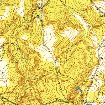 United States Geological Survey Buena Vista NW, GA (1949, 24000-Scale) digital map