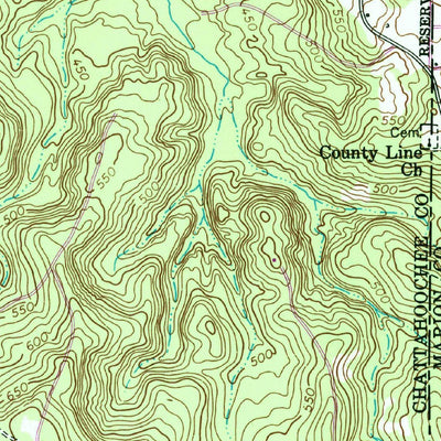 United States Geological Survey Buena Vista NW, GA (1955, 24000-Scale) digital map