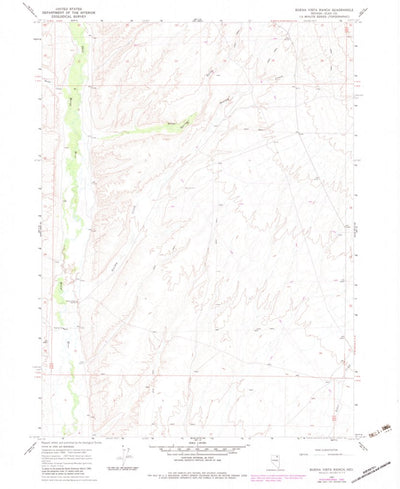 United States Geological Survey Buena Vista Ranch, NV (1967, 24000-Scale) digital map