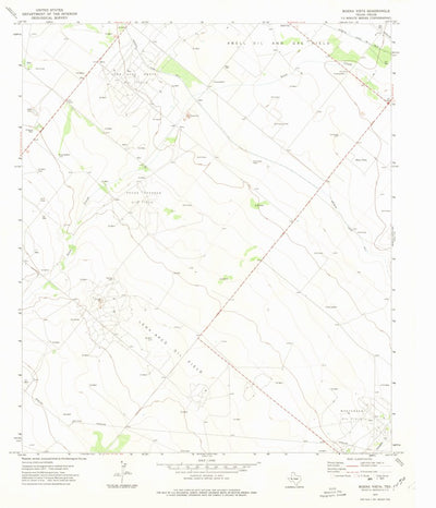 United States Geological Survey Buena Vista, TX (1972, 24000-Scale) digital map