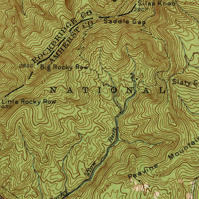 United States Geological Survey Buena Vista, VA (1940, 62500-Scale) digital map