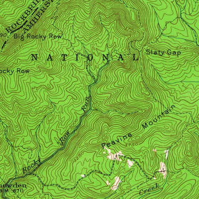 United States Geological Survey Buena Vista, VA (1950, 62500-Scale) digital map