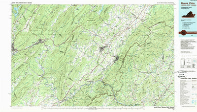 United States Geological Survey Buena Vista, VA-WV (1986, 100000-Scale) digital map