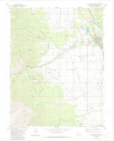 United States Geological Survey Buena Vista West, CO (1982, 24000-Scale) digital map